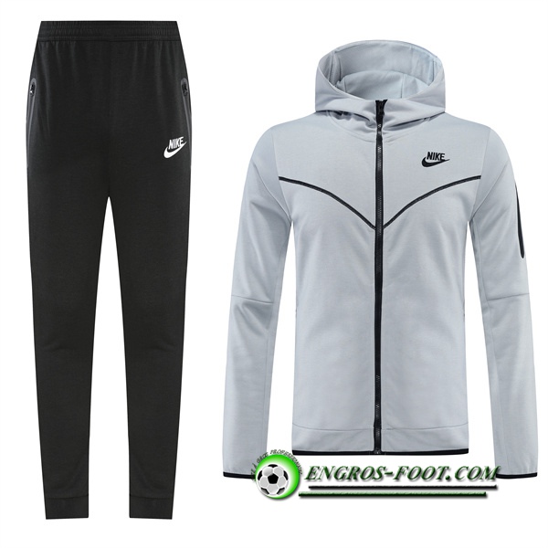 Ensemble Veste A Capuche Survetement Foot Nike Gris 2022/2023