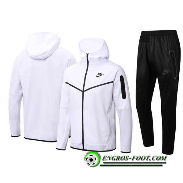 Ensemble Veste A Capuche Survetement Foot Nike Blanc 2022/2023