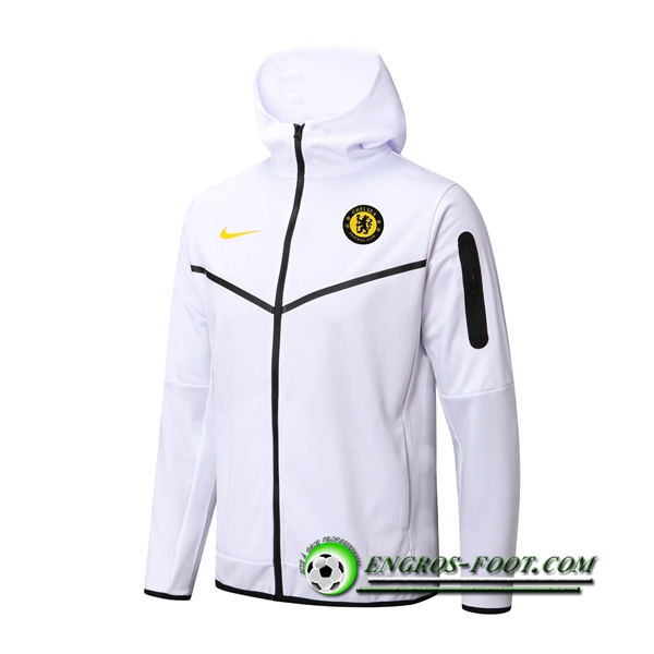 Veste A Capuche FC Chelsea Blanc 2022/2023