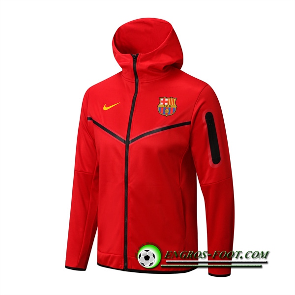 Veste A Capuche FC Barcelone Rouge 2022/2023