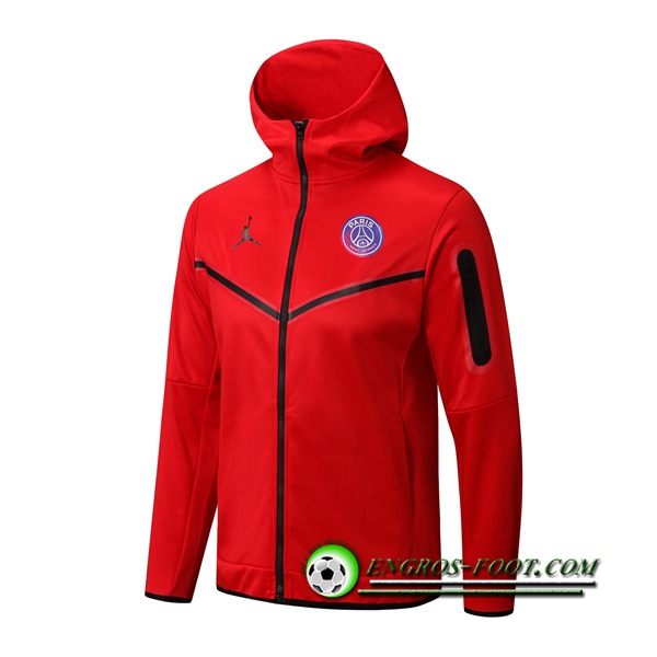 Veste A Capuche Jordan PSG Rouge 2022/2023