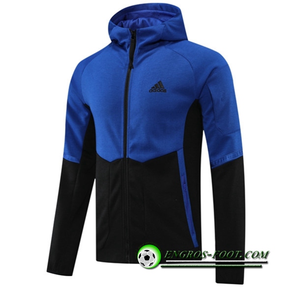 Veste A Capuche Adidas Bleu/Noir 2022/2023