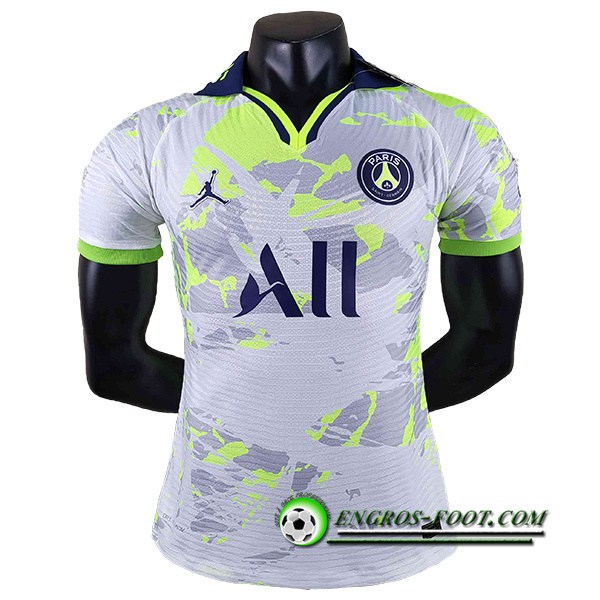 Maillot de Foot Jordan PSG Blanc/Vert 2022/2023