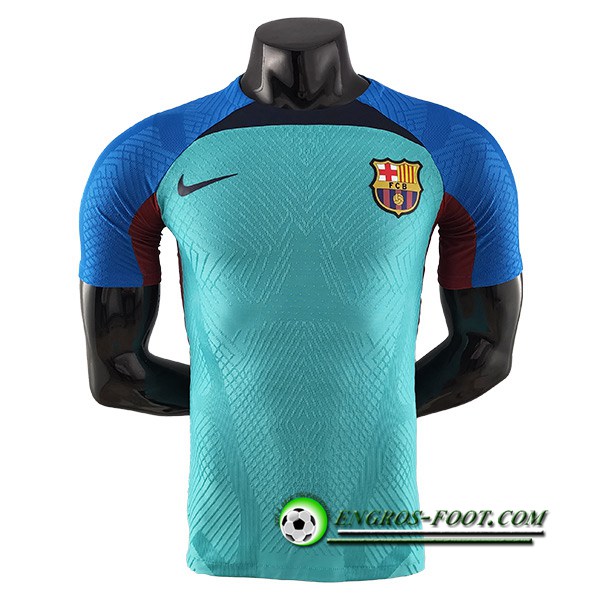 Training T-Shirts FC Barcelone Bleu/Vert 2022/2023