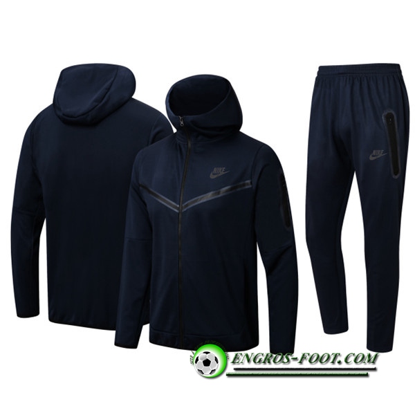 Ensemble Veste A Capuche Survetement Foot Nike Bleu Marin 2022/2023