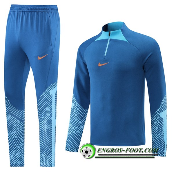 Ensemble Survetement de Foot Nike Bleu 2022/2023 -02