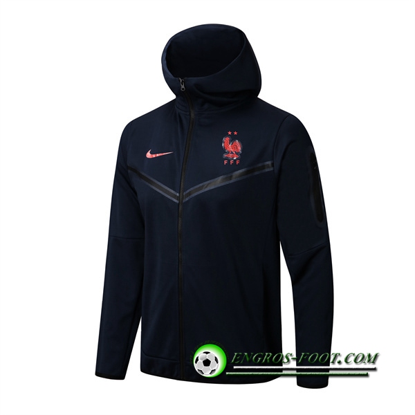 Veste A Capuche France Bleu Marin 2022/2023