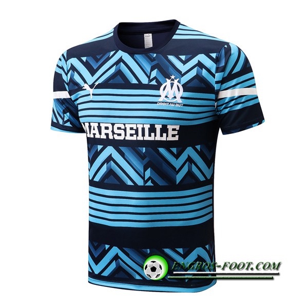 Training T-Shirts Marseille OM Bleu/Noir 2022/2023