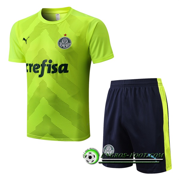 Ensemble Training T-Shirts + Shorts Palmeiras Vert 2022/2023