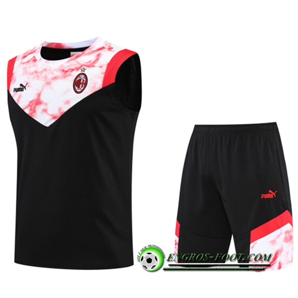 Ensemble Training Debardeur + Shorts Milan AC Noir 2022/2023