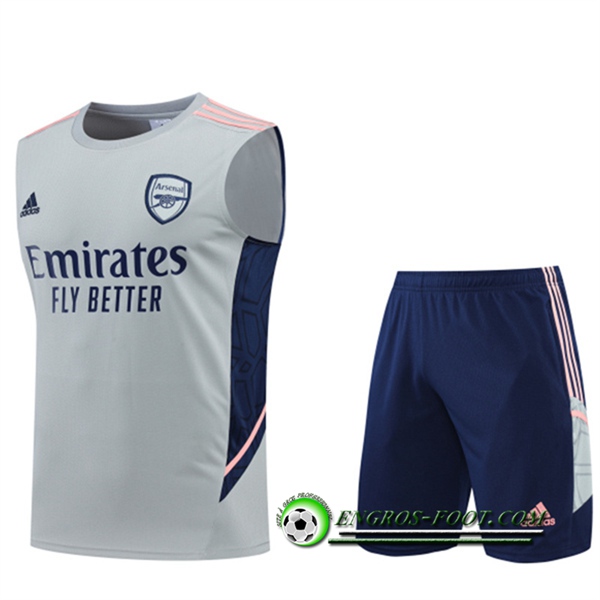 Ensemble Training Debardeur + Shorts Arsenal Gris 2022/2023