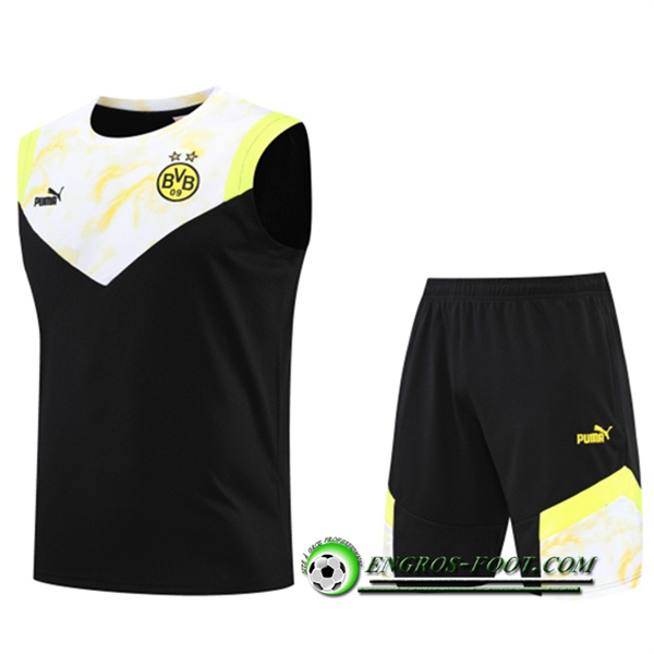 Ensemble Training Debardeur + Shorts Dortmund Noir 2022/2023