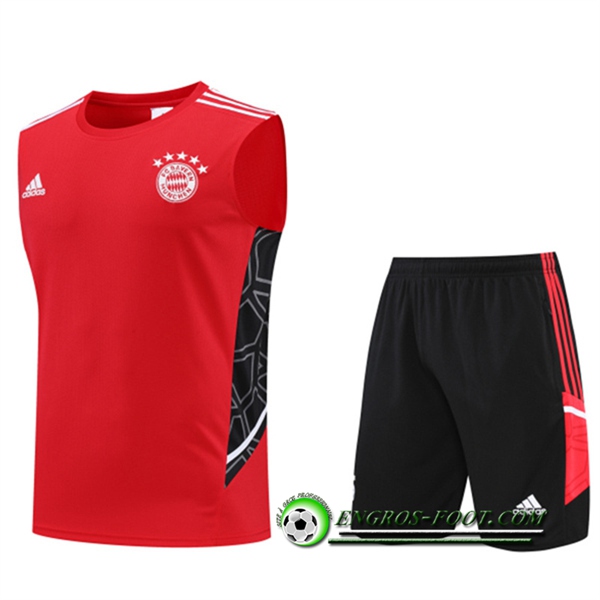 Ensemble Training Debardeur + Shorts Bayern Munich Rouge 2022/2023