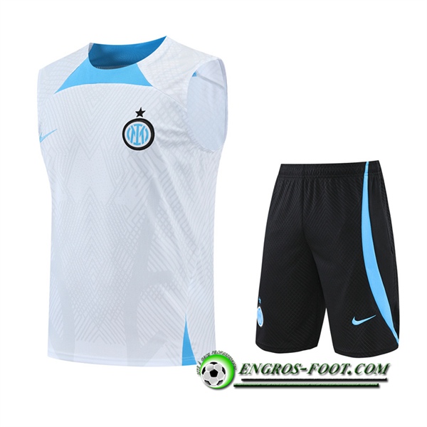 Ensemble Training Debardeur + Shorts Inter Milan Blanc 2022/2023