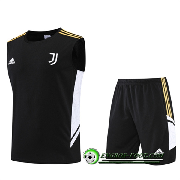 Ensemble Training Debardeur + Shorts Juventus Noir 2022/2023