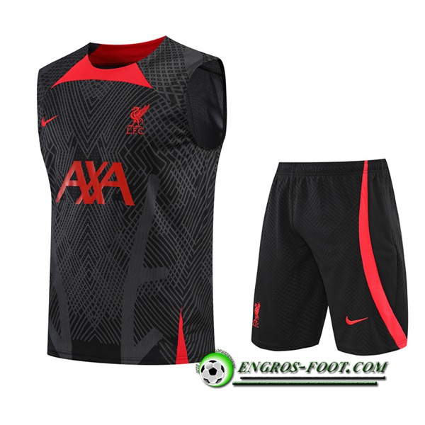 Ensemble Training Debardeur + Shorts FC Liverpool Noir 2022/2023