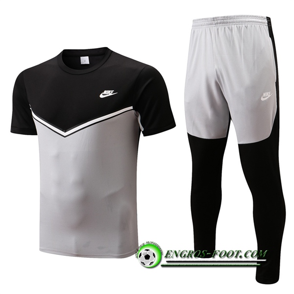 Ensemble Training T-Shirts + Pantalon Nike Noir/Gris 2022/2023