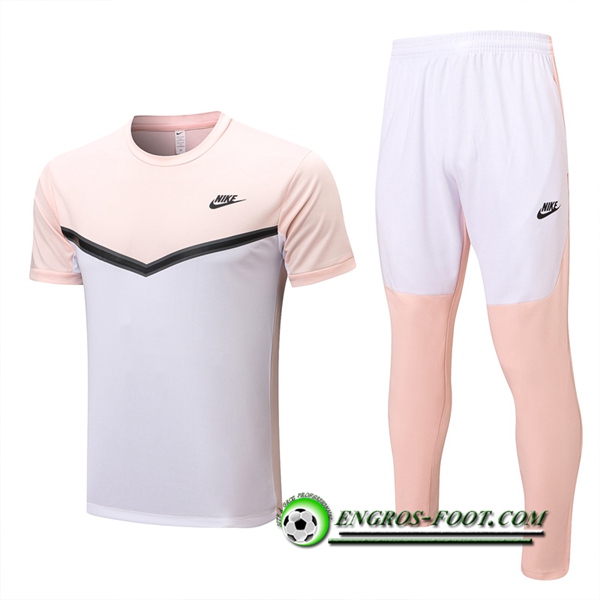 Ensemble Training T-Shirts + Pantalon Nike Rose/Blanc 2022/2023