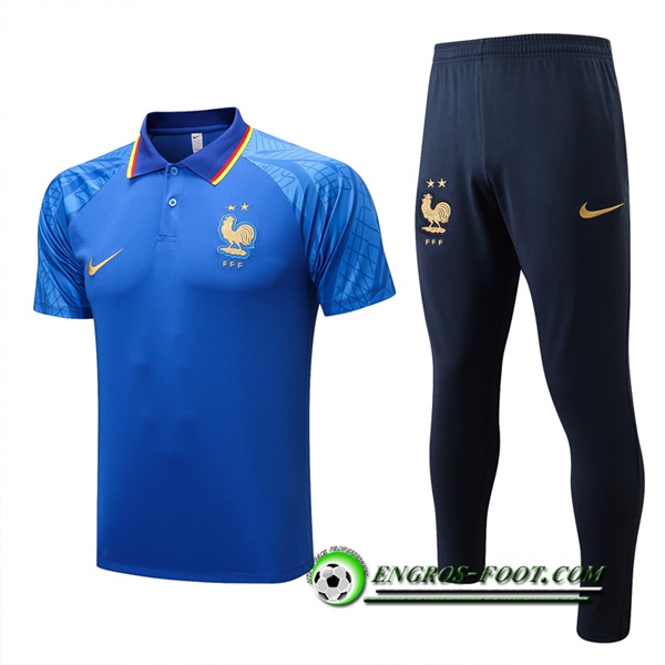 Ensemble Polo Foot France Bleu 2022/2023