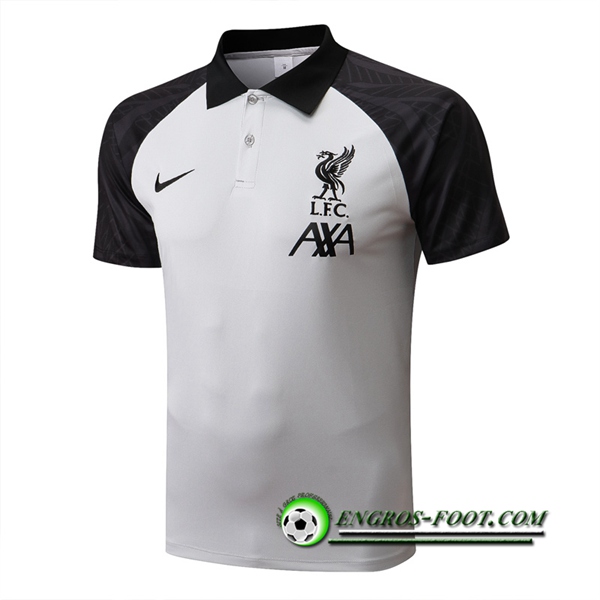 Polo Foot FC Liverpool Noir/Gris 2022/2023