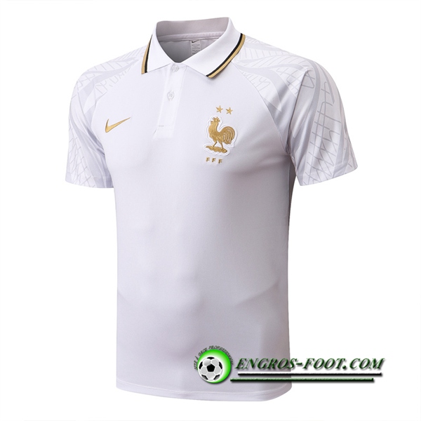 Polo Foot France Blanc 2022/2023