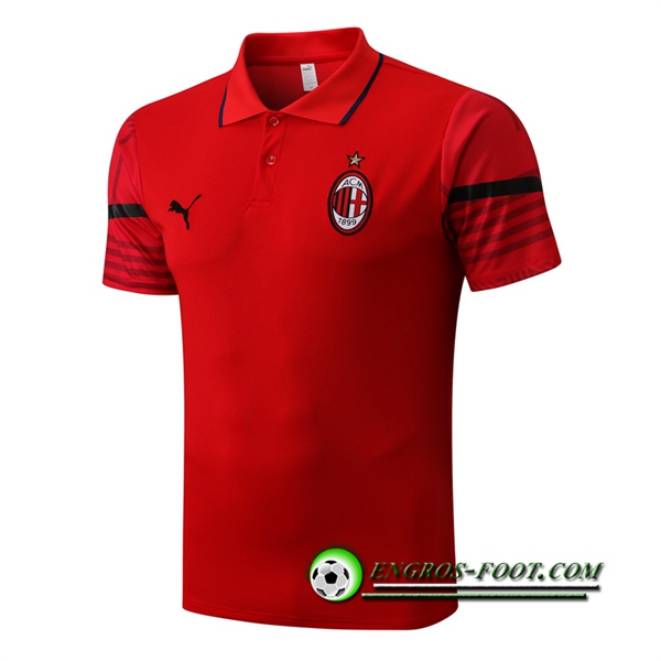 Polo Foot Milan AC Rouge 2022/2023