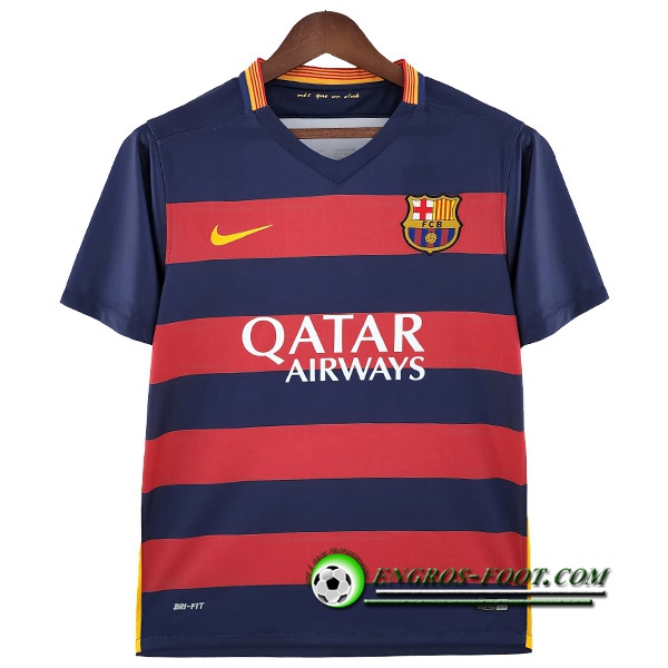 Maillot de Foot FC Barcelone Retro Domicile 2015/2016