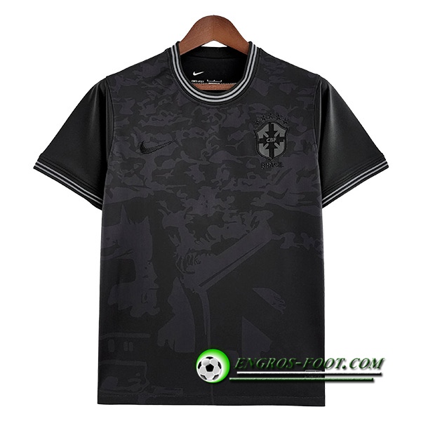 Maillot Equipe Foot Brésil Noir 2022/2023