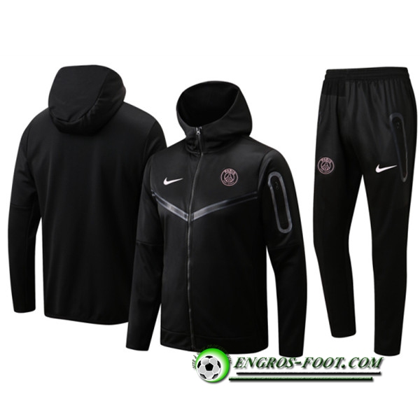 Ensemble Veste A Capuche Survetement Foot FC Barcelone Noir 2022/2023