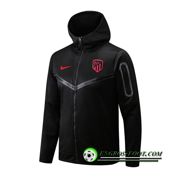 Veste A Capuche Atletico Madrid Noir 2022/2023