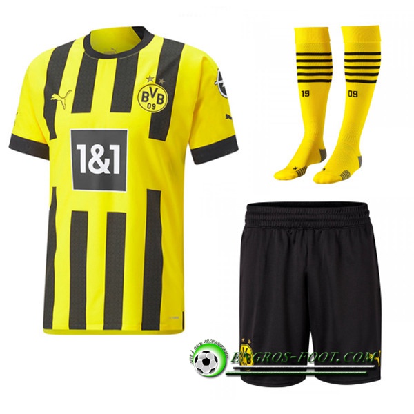 Ensemble Maillot Foot Dortmund BVB Domicile (Short + Chaussettes) 2022/2023