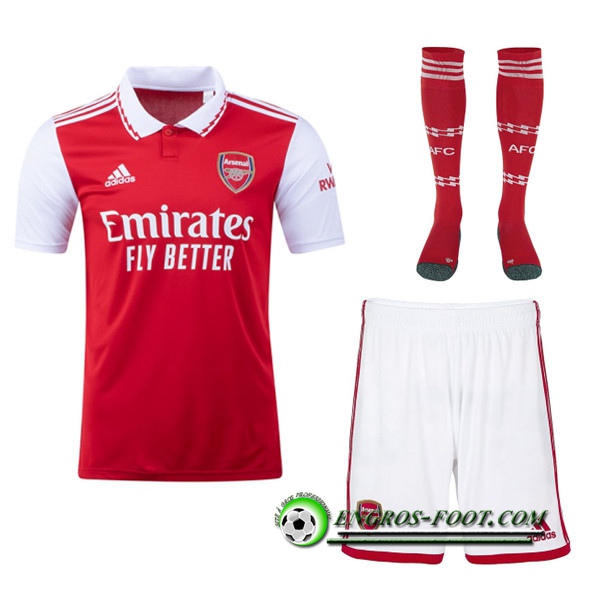 Ensemble Maillot Foot Arsenal Domicile (Short + Chaussettes) 2022/2023