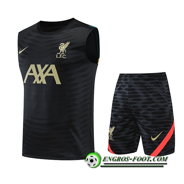 Ensemble Training Debardeur + Shorts FC Liverpool Noir 2022/2023