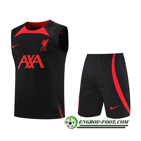 Ensemble Training Debardeur + Shorts FC Liverpool Rouge/Noir 2022/2023