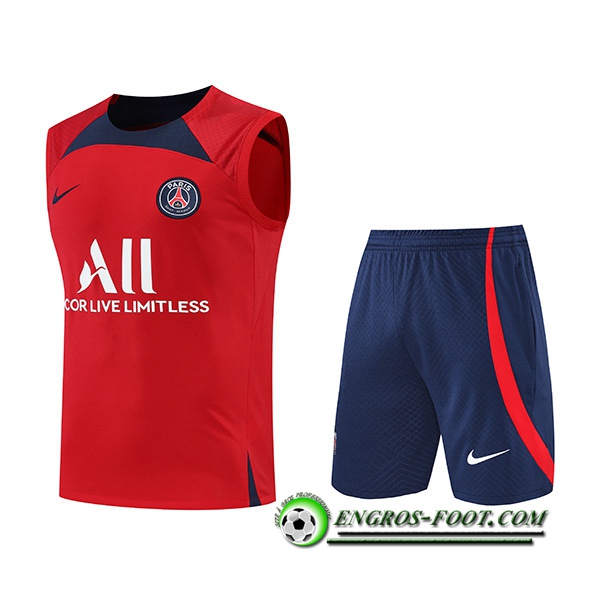 Ensemble Training Debardeur + Shorts PSG Rouge 2022/2023