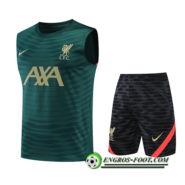 Ensemble Training Debardeur + Shorts FC Liverpool Vert 2022/2023