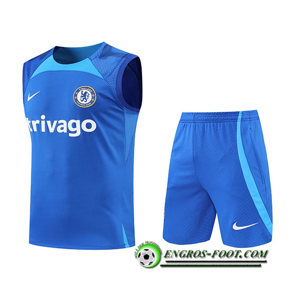 Ensemble Training Debardeur + Shorts FC Chelsea Bleu 2022/2023