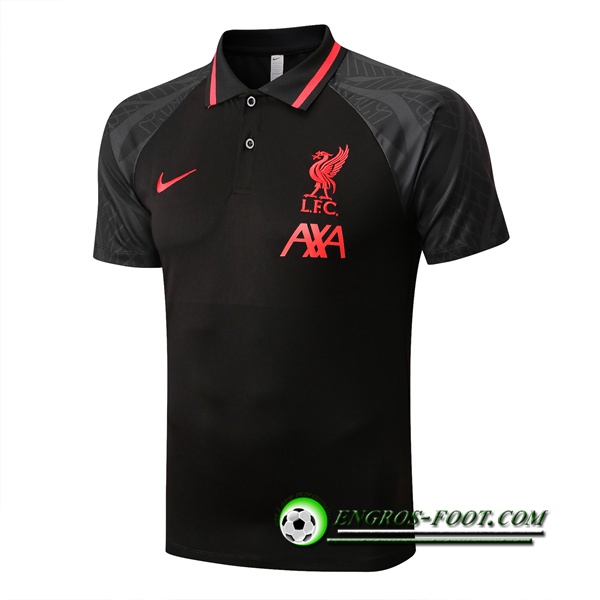 Polo Foot FC Liverpool Noir/Gris 2022/2023