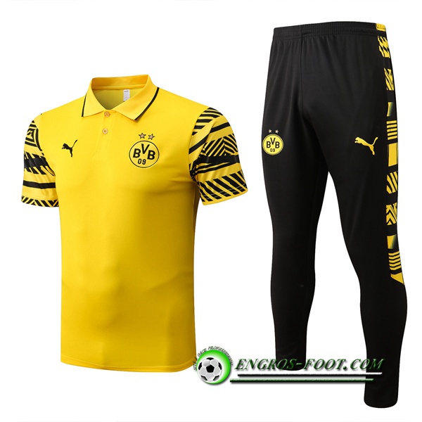 Ensemble Polo Foot Dortmund BVB Jaune 2022/2023