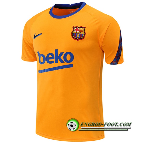 Training T-Shirts FC Barcelone Jaune 2022/2023