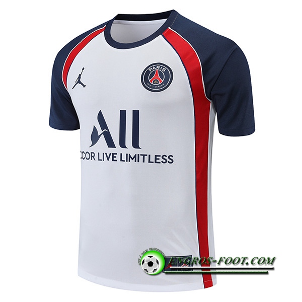 Training T-Shirts PSG Blanc/Rouge 2022/2023