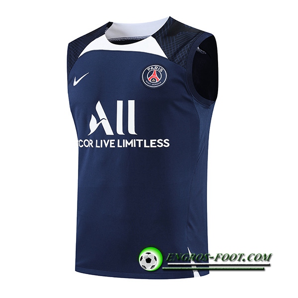 Training Debardeur Jordan PSG Blanc/Bleu Marin 2022/2023