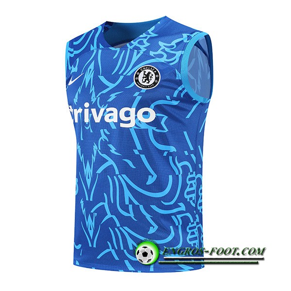 Training Debardeur FC Chelsea Pattern Bleu 2022/2023