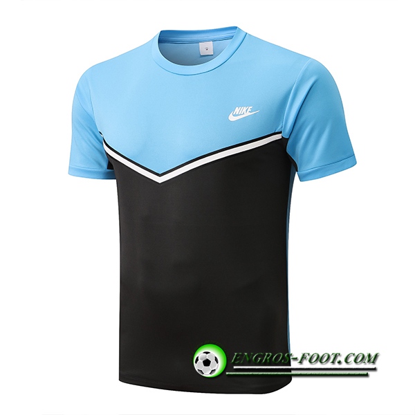 Training T-Shirts Nike Noir/Bleu 2022/2023