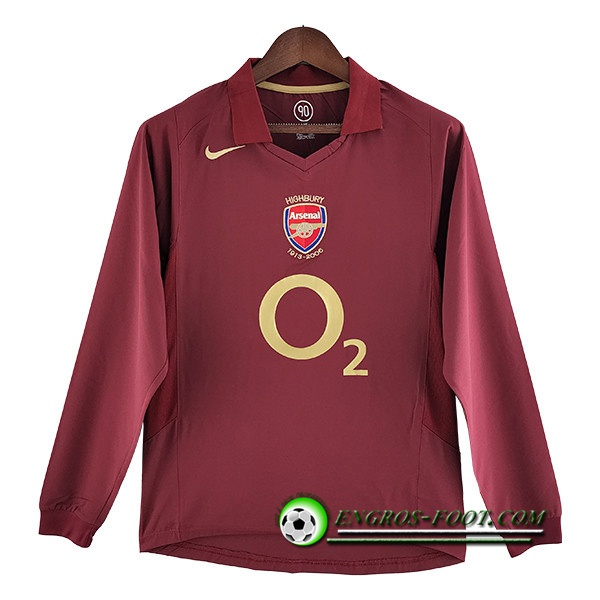 Maillot de Foot Arsenal Retro Domicile Manches Longues 2005/2006