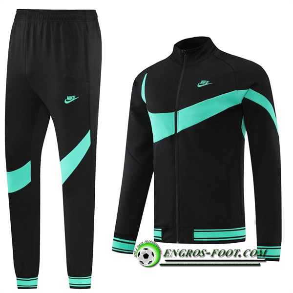 Ensemble Survetement de Foot - Veste Nike Vert/Noir 2022/2023