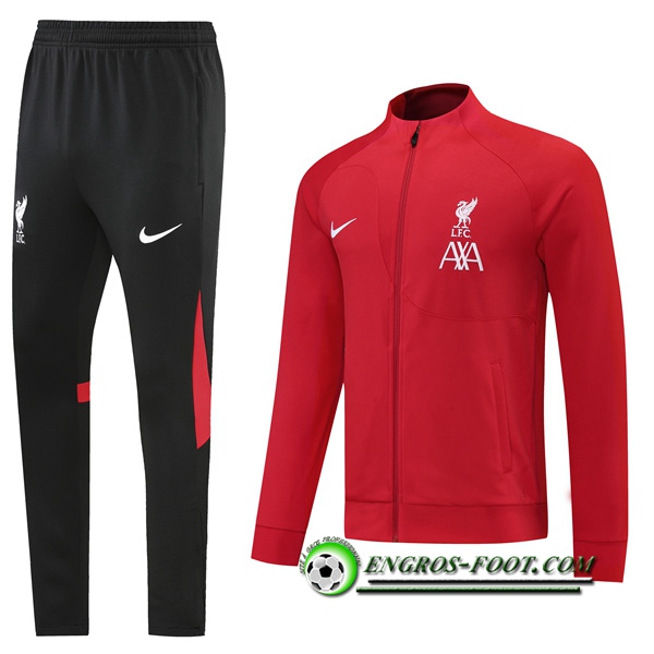 Ensemble Survetement de Foot - Veste FC Liverpool Rouge 2022/2023