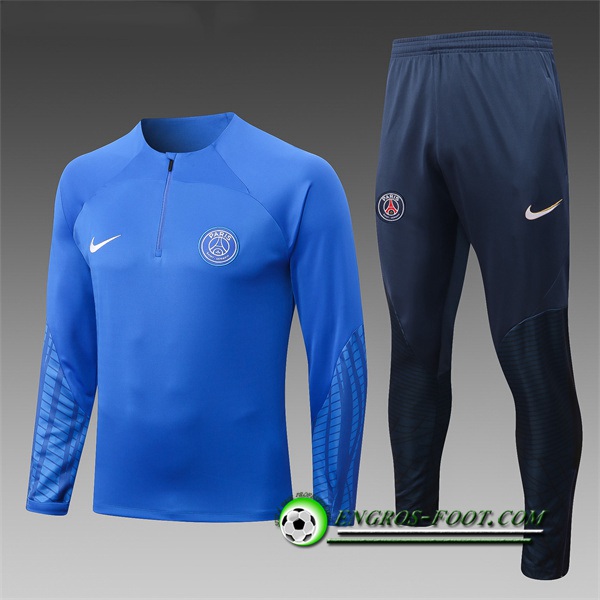 Ensemble Survetement de Foot PSG Enfant Bleu 2022/2023