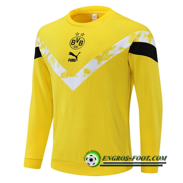 Sweatshirt Training Dortmund BVB Jaune/Blanc 2022/2023