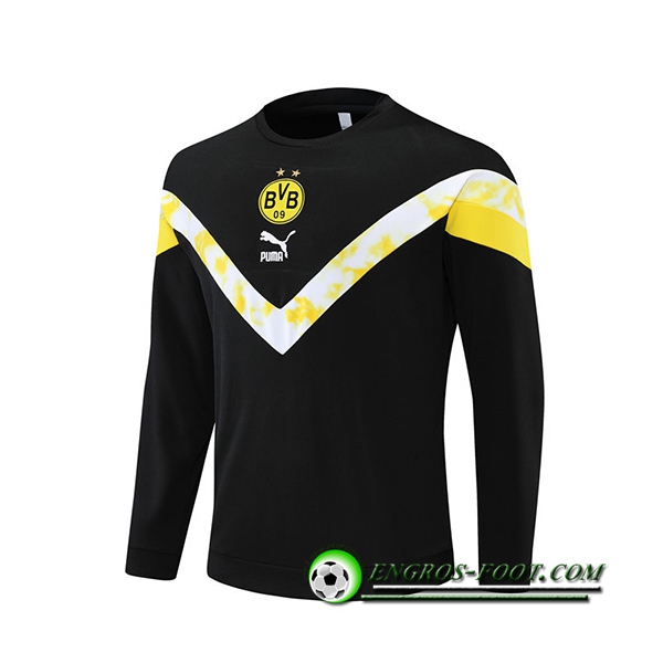 Sweatshirt Training Dortmund BVB Noir/Blanc 2022/2023